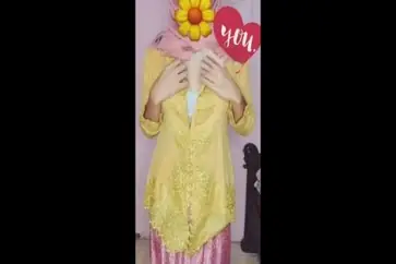 Live Jilbab Ukhti Kebaya Pink Berani Menggoda Viral
